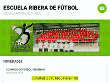 Tablet Screenshot of escuelariberadefutbol.com